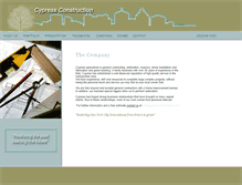 Tablet Screenshot of cypress-construction.com